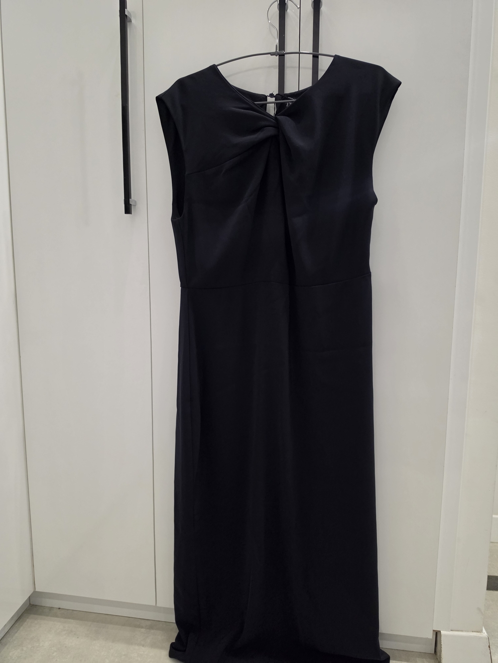 Zara Black Twist-Front Maxi Dress